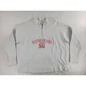 Women's Cadre Southern Mississippi Golden Eagles 1/4 Zip Jacket Sweatshirt Sz XL